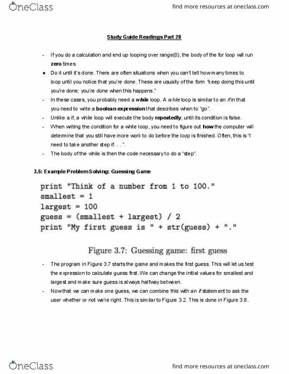 CMPT 120 Chapter Notes - Chapter 3: Boolean Expression thumbnail
