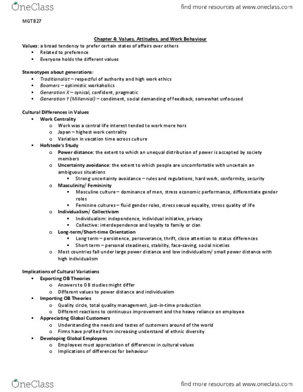 MGHB02H3 Chapter Notes - Chapter 4: Total Quality Management, Job Satisfaction, Quality Circle thumbnail