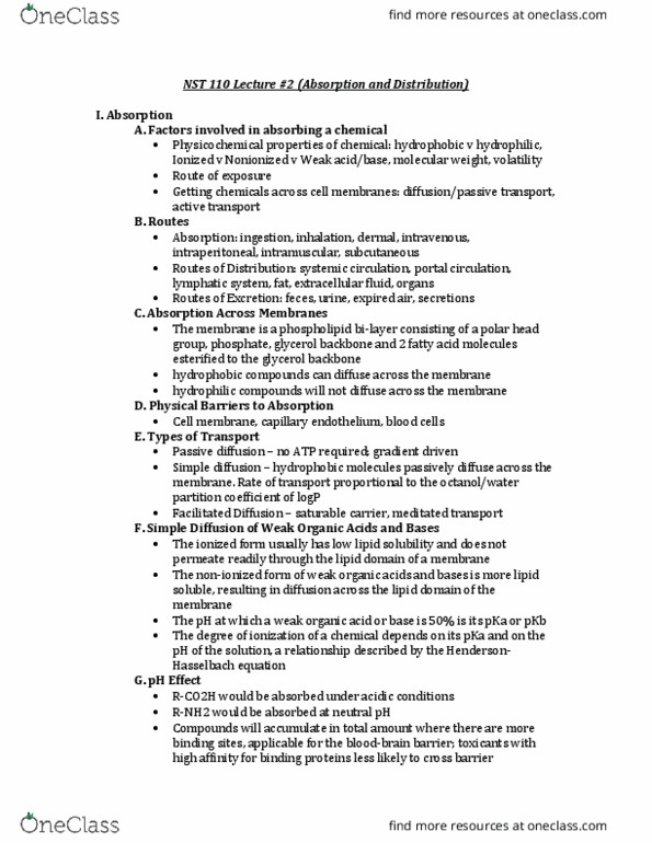 NUSCTX 110 Lecture Notes - Lecture 2: Placenta, Electrochemical Gradient, Portal Venous System thumbnail