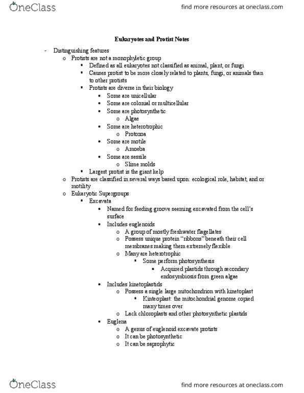 BSC 2011L Lecture Notes - Lecture 5: Tsetse Fly, Macrocystis Pyrifera, Symbiogenesis thumbnail