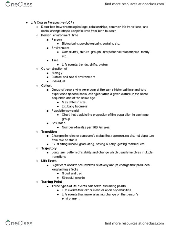 HSC 4579 Lecture Notes - Lecture 4: Population Pyramid, Grand Theory thumbnail