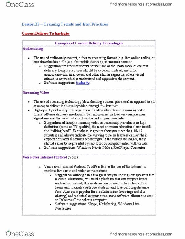 EDUC 240 Lecture Notes - Lecture 15: M-Learning, Web Conferencing, Microsoft Netmeeting thumbnail