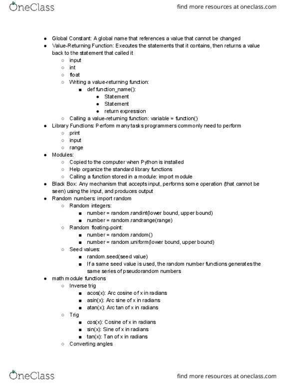 MIS 304 Lecture Notes - Lecture 10: Hypot, Hypotenuse, Square Root thumbnail