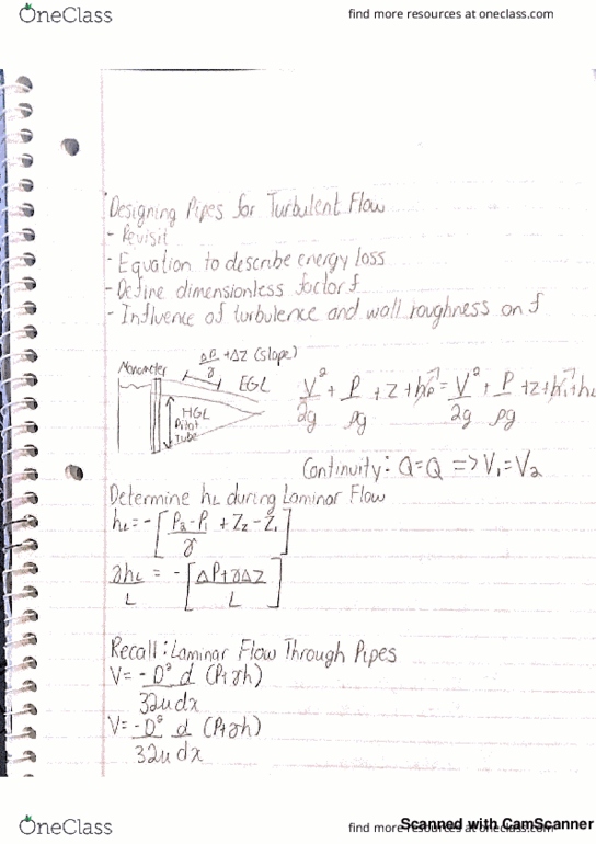 ENGRCEE 171 Lecture 5: Designing Pipes for Turbulent Flow thumbnail