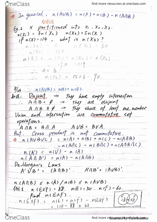 MATH-M 118 Lecture 3: Math118-Lecture-More about sets calculation thumbnail