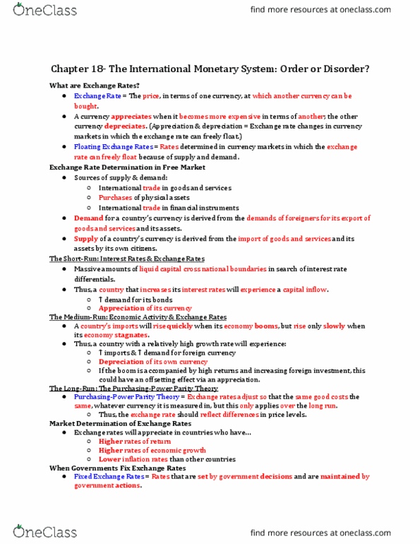 ECO 1304 Lecture Notes - Lecture 18: International Trade, Dutch Disease, Structural Adjustment thumbnail