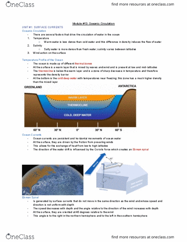ENVIRSC 1C03 Lecture 13: Module #13 Oceanic Circulation thumbnail