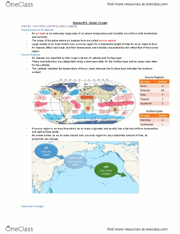 ENVIRSC 1C03 Lecture Notes - Lecture 14: Solar Irradiance, Humid Continental Climate, Subtropics thumbnail