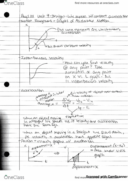 PHYS 101 Lecture 4: straight-Line motion with constant acceleration thumbnail