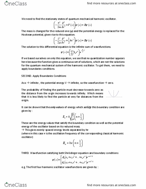 FDSC 230 Lecture Notes - Lecture 4: Boundary Value Problem, Reduced Mass, Diatomic Molecule thumbnail