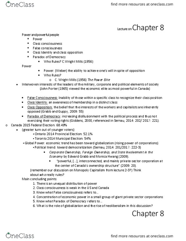 SOCIOL 2R03 Lecture 12: reading before test 4 thumbnail