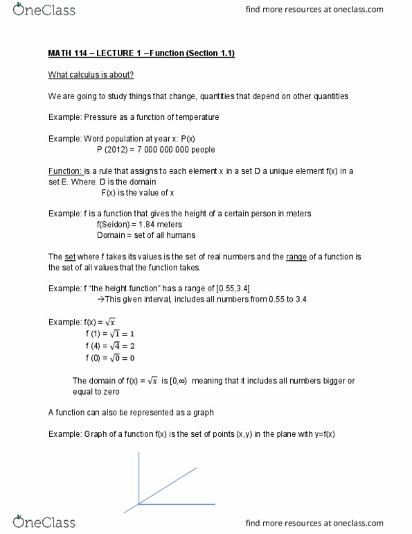 MATH114 Lecture Notes - Lecture 1: Glossary Of Arithmetic And Diophantine Geometry, Farad, Piecewise cover image