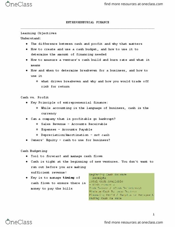 BU121 Lecture Notes - Lecture 7: Cash Flow, Purch Group, Weighted Arithmetic Mean thumbnail