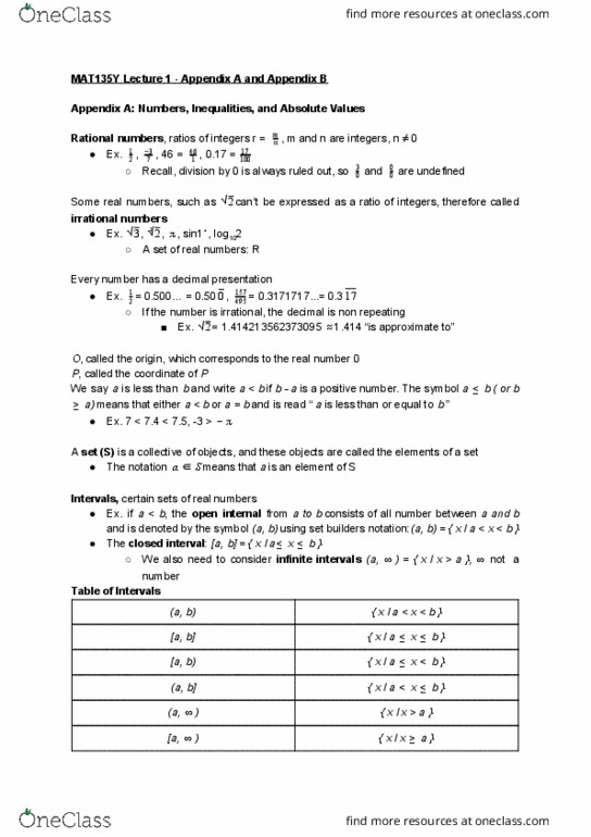 MAT135Y5 Chapter Notes - Chapter Appendix A and Appendix B: Cengage Learning, Triangle Inequality thumbnail