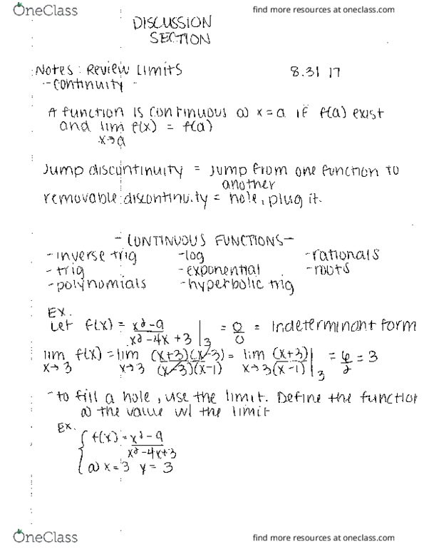 MATH242 Lecture 1: Discussion Notes pg 1 cover image