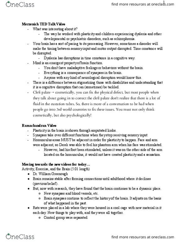 PSYC3338 Lecture Notes - Lecture 2: Cleft Lip And Cleft Palate, Dyslexia, Emergence thumbnail
