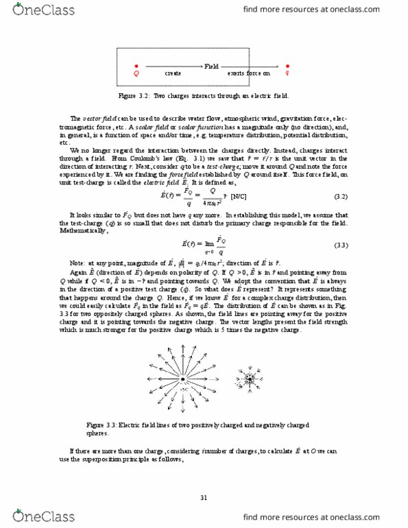 ECE106 Lecture Notes - Lecture 7: Test Particle, Electric Field, Unit Vector thumbnail