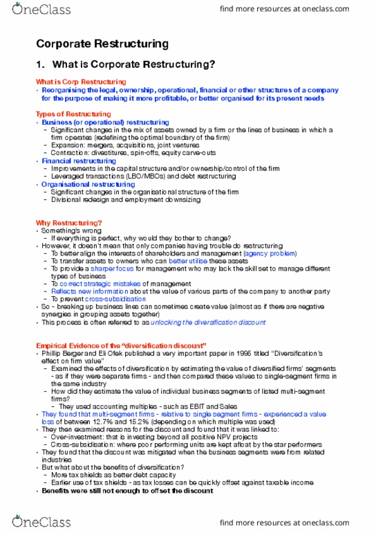 FNCE20005 Lecture Notes - Lecture 2: Root Mean Square, Capital Structure, Net Present Value thumbnail