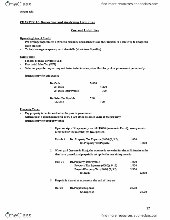 MGCR 211 Lecture Notes - Lecture 10: Financial Statement, Union Dues, Pension thumbnail
