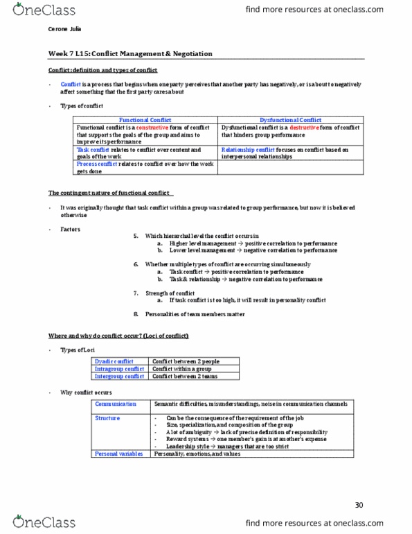 MGCR 222 Lecture Notes - Lecture 15: Best Alternative To A Negotiated Agreement, Assertiveness, Cooperativeness thumbnail