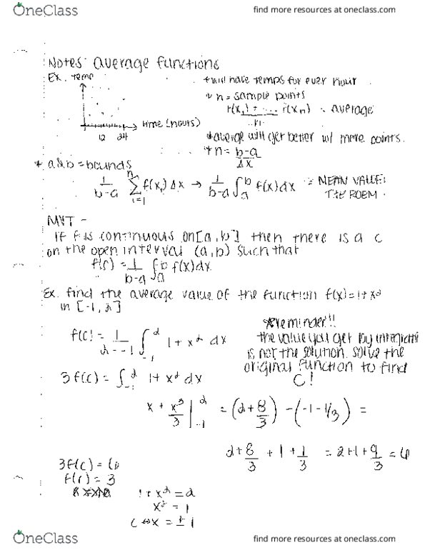 MATH242 Lecture 7: Average Functions pg 1 cover image