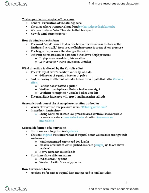 GEOL 1410 Lecture Notes - Lecture 1: Indian Ocean, Wind Direction, Hurricane Andrew thumbnail