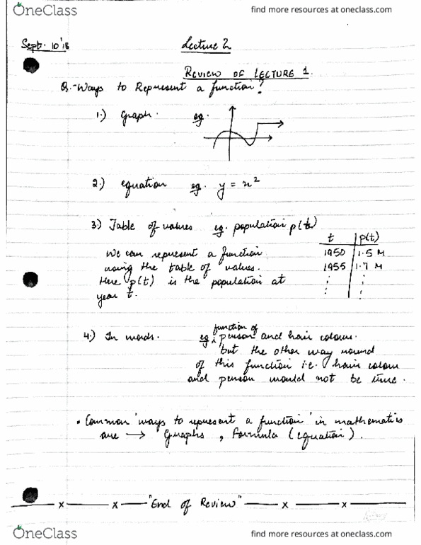 MAT135Y5 Lecture 2: MAT135Y5 LECTURE 2-ESSENTIAL FUNCTIONS cover image