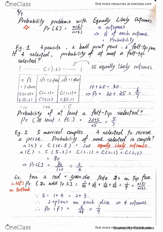 MATH-M 118 Lecture 9: Math118-Lecture-More difficult questions about Equally Likely and Multiple steps of combination cover image