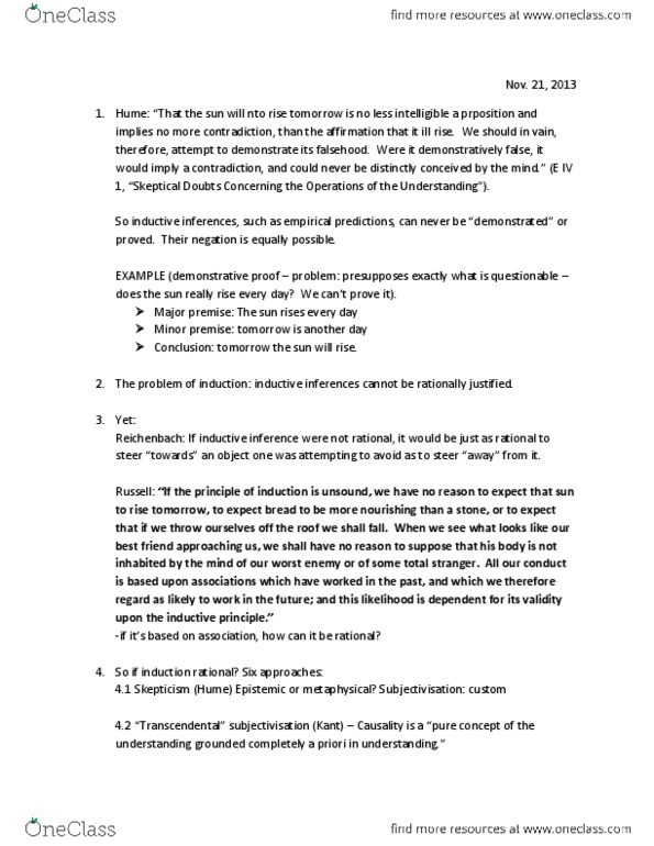 PHI 3170 Lecture Notes - Lecture 20: Syllogism, John Locke, Foundationalism thumbnail