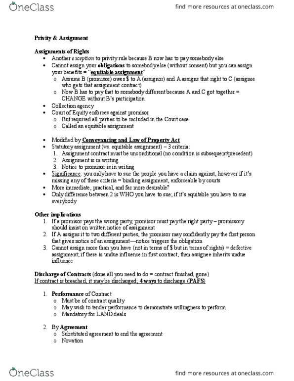 COMMERCE 4SD3 Lecture Notes - Lecture 8: Collection Agency, Condition Subsequent thumbnail