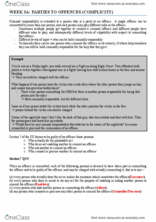 LLB106 Lecture Notes - Lecture 3: Indictable Offence, List Of Wheel Of Time Characters, Lock Picking thumbnail