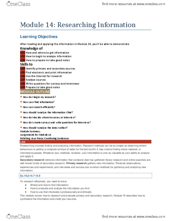 BUS 360W Chapter Notes -Howstuffworks, Business Communication, Liquid Oxygen thumbnail