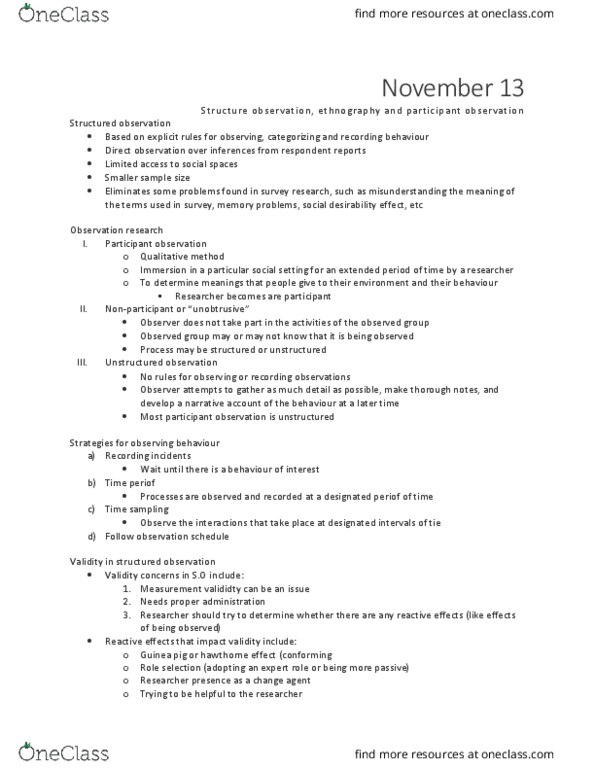 SOCIOL 2Z03 Lecture 8: 2Z03 - Lec 8 - After Midterm thumbnail