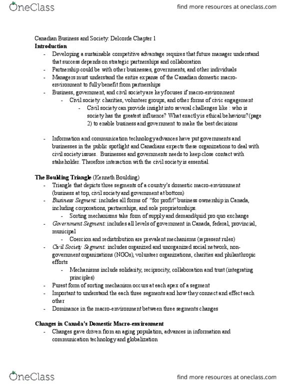 ADM 1301 Chapter Notes - Chapter 1: Kenneth E. Boulding, Habitat, Kyoto Protocol thumbnail