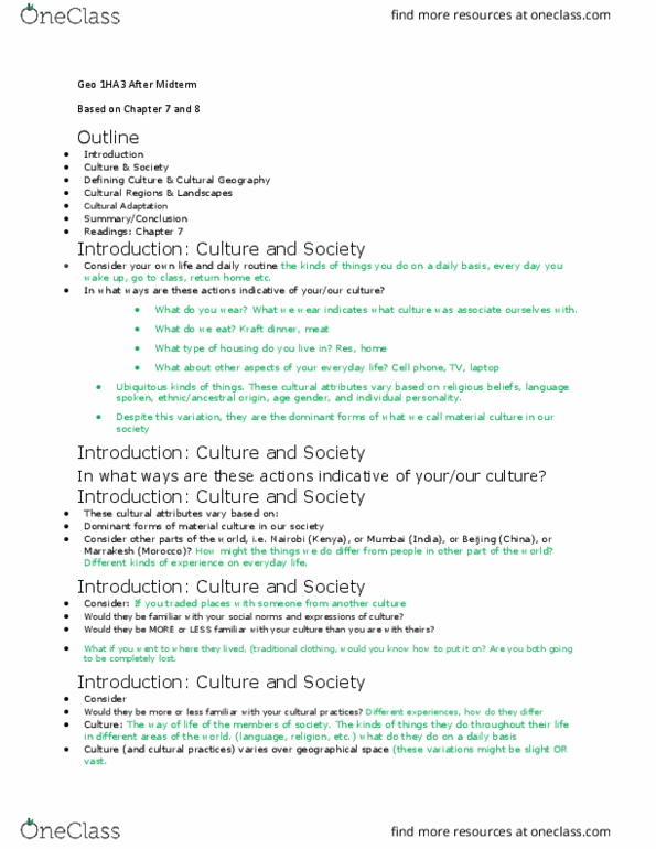 GEOG 1HA3 Lecture Notes - Lecture 10: Dual Education System, Major Religious Groups, Political Geography thumbnail