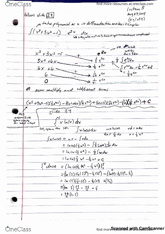 MATH 16B Lecture 3: Chapter 8.2 Column Method of Integration by Parts thumbnail