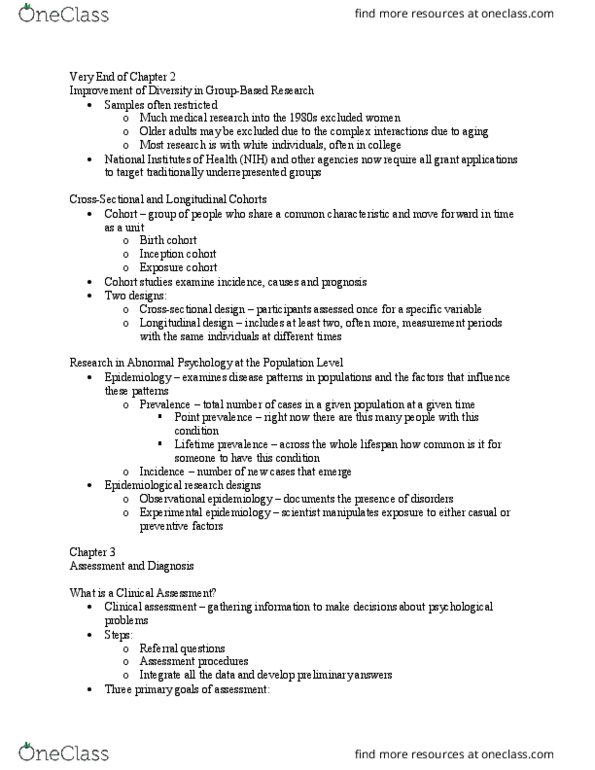 PY 358 Lecture Notes - Lecture 5: Millon Clinical Multiaxial Inventory, Semi-Structured Interview, Thematic Apperception Test thumbnail