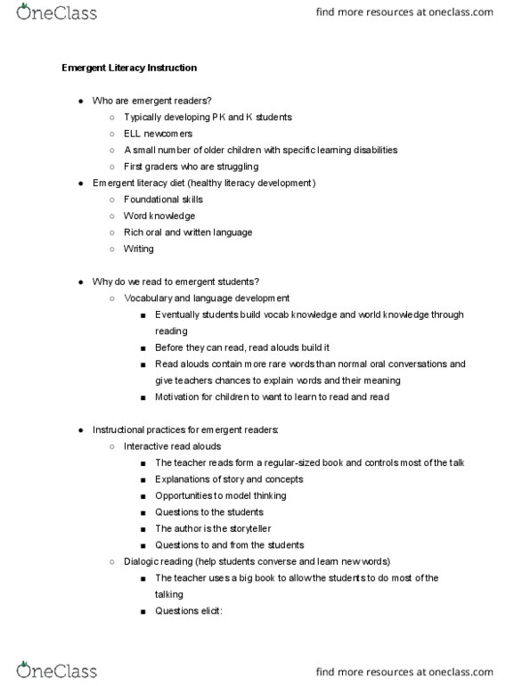 EDUC210 Lecture Notes - Lecture 2: Phonological Awareness, Phoneme thumbnail