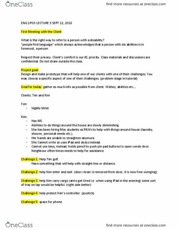 ENGINEER 1P03 Lecture Notes - Lecture 3: Visual Impairment, Pin Pad thumbnail