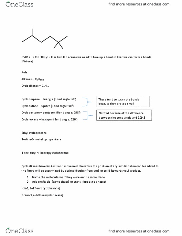 CAS CH 172 Lecture Notes - Lecture 3: Pentagon, Chemical Formula, Magic 2Ch thumbnail