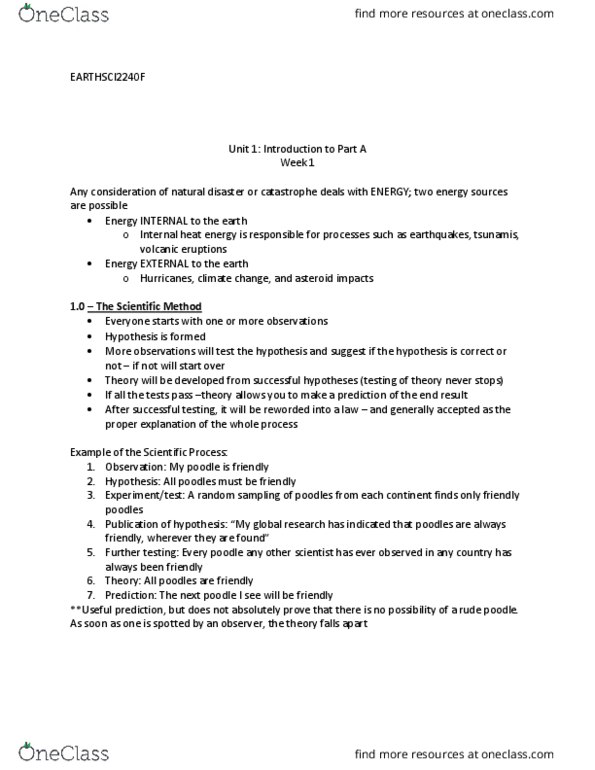 Earth Sciences 2240F/G Chapter Notes - Chapter 1: Natural Disaster, The Population Bomb, Global Catastrophic Risk thumbnail