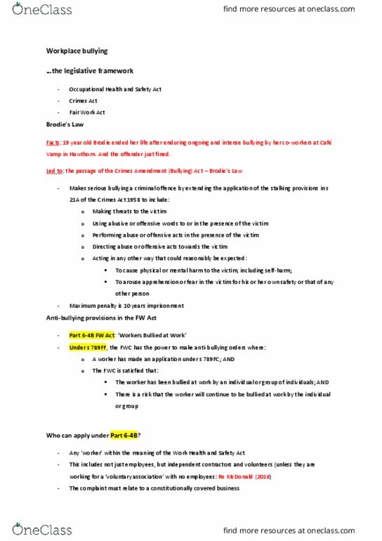 BTX3991 Lecture Notes - Lecture 6: Dp World, Wyong Shire, Cimic Group thumbnail