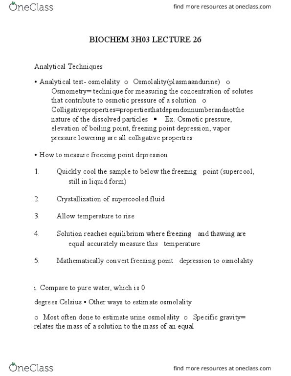 BIOCHEM 3H03 Lecture 26: BIOCHEM 3H03 LECTURE 26 thumbnail