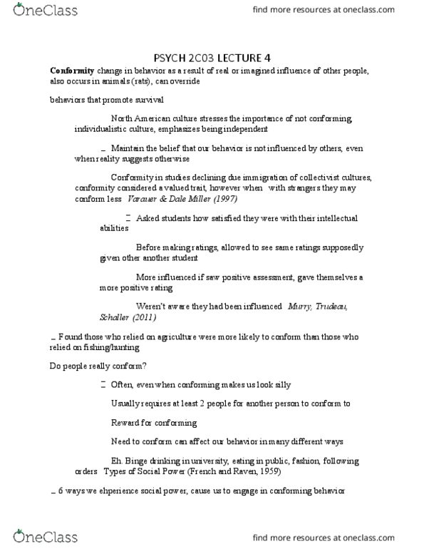 PSYCH 2C03 Lecture Notes - Lecture 4: Binge Drinking thumbnail