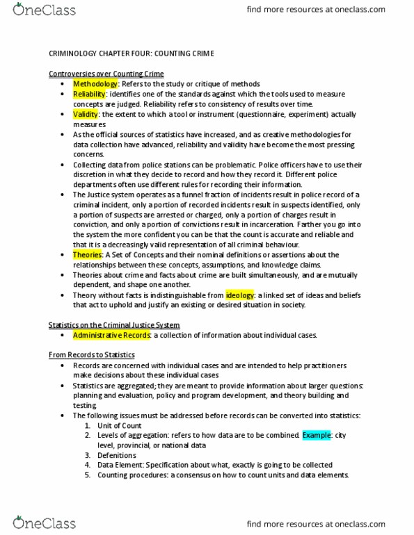 CRCJ 1000 Chapter Notes - Chapter 4: Motor Vehicle Theft thumbnail