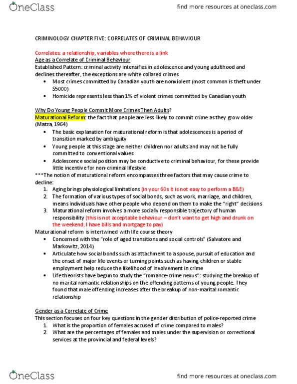 CRCJ 1000 Chapter Notes - Chapter 5: Structural Inequality, Racialization, Adversarial System thumbnail