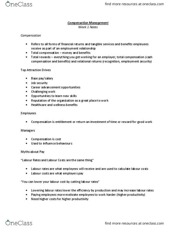 MHR 749 Lecture Notes - Lecture 1: Job Security, W. M. Keck Observatory, Performance Appraisal thumbnail