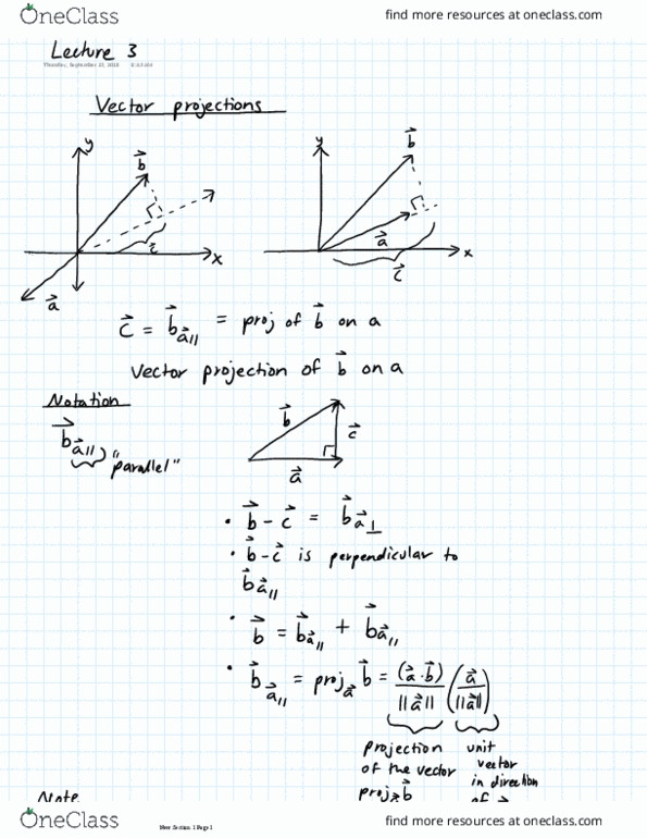 01:640:251 Lecture 3: Vector Projections / Cross Products thumbnail