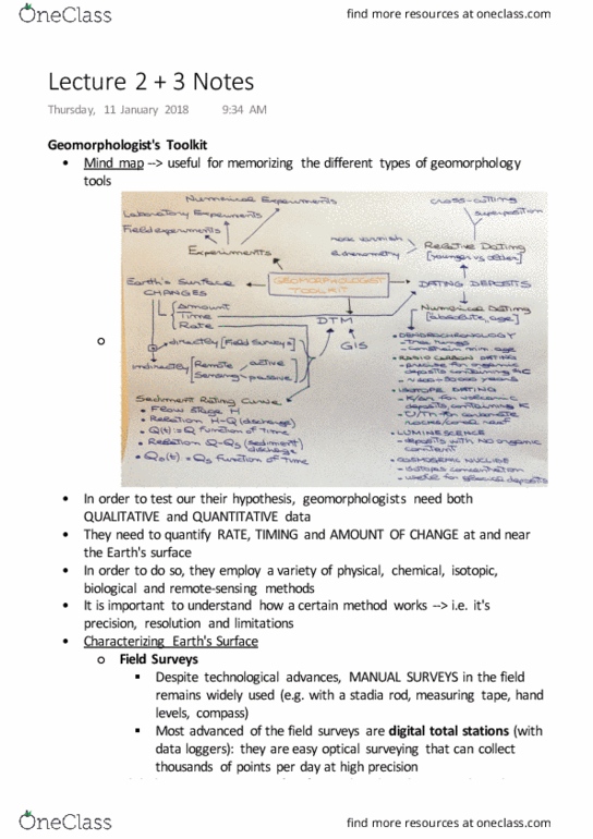 GEOB 103 Lecture Notes - Lecture 3: Lichen, Landform, Return Period thumbnail