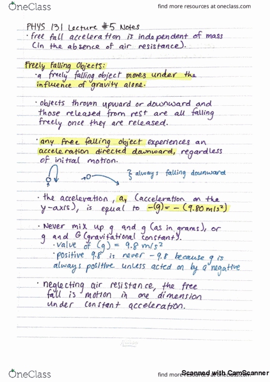 PHYS 131 Lecture 5: part 1 cover image